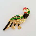 Kleurige broche papegaai